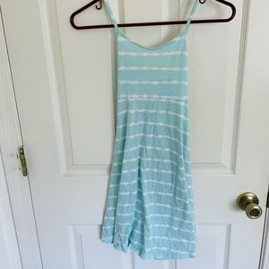 Light Blue Cross-back Strap Dress